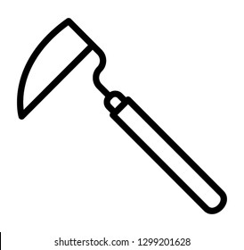 Axe, gardening tool icon 
