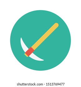 axe glyph flat vector icon