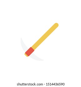 axe glyph flat vector icon