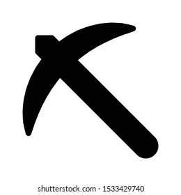 axe glyph flat vector icon