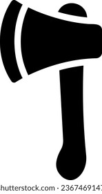 Axt-Glyphe-Icon-Vektorgrafik