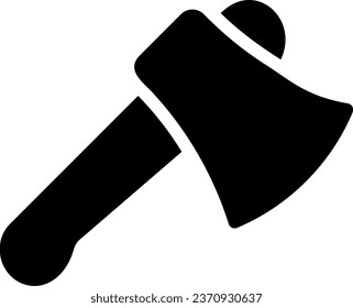 axe glyph icon illustration vector