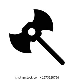 Axe glyph icon vector illustration logo template for many purpose.Isolated on white background