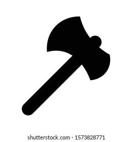 Axe glyph icon vector illustration logo template for many purpose.Isolated on white background