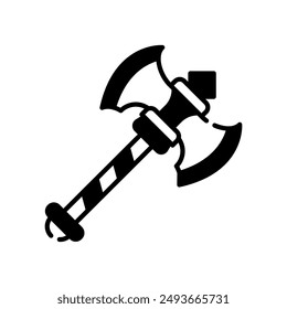 Axe Glyph Icon, Vector illustration