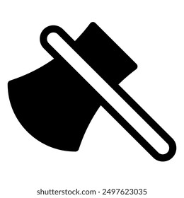 axe glyph icon vector illustration isolated on white background