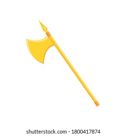 axe golden on white background vector illustration design