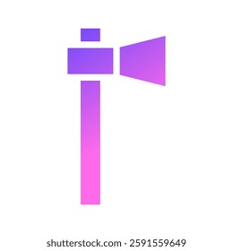 Axe Gradient Icon Symbol Vector Illustration