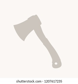 axe grey silhouette