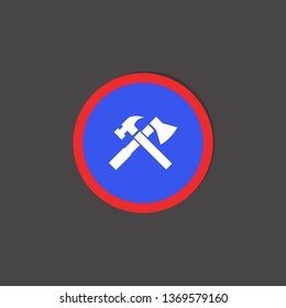 axe and hammer icon