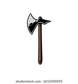 axe hand drawing vector illustration
