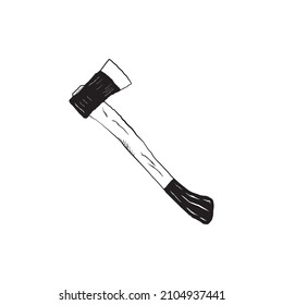 Axe Hand Drawn Illustration Vector 