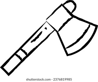 Axe hand drawn vector illustration