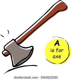 Esbozo de la ilustración vectorial dibujado a mano de x. Doodle. Concepto para niños letra del alfabeto, material de aprendizaje, alfabeto, papel envolvente. Diseño de tejidos de cocina