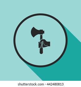 axe in hand icon