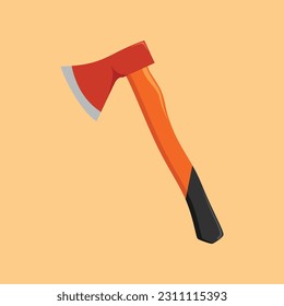Axe Hatchet Cartoon Vector Clip Art