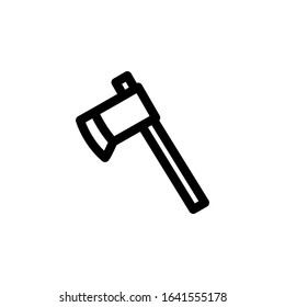 Axe, Hatchet, Equipment, Tools for Lumberjack Icon
