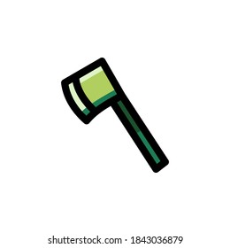 Axe, Hatchet, Equipment, Tools for Lumberjack Icon
