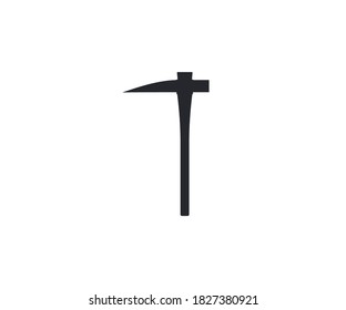 Ax, hatchet, pick, icono de herramienta. Ilustración vectorial, diseño plano.