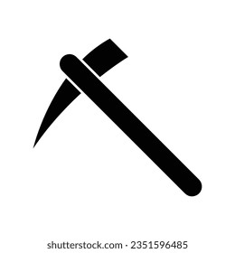 Axe, hatchet, pick, tool icon. Vector flat illustration on white background..eps