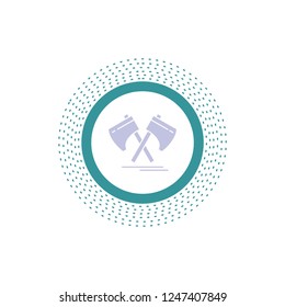 Axe, hatchet, tool, cutter, viking Glyph Icon. Vector isolated illustration