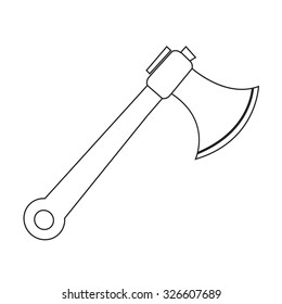 Viking Battle Axe Weapon Axe Viking Stock Vector (Royalty Free ...