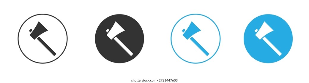 Axe icon for app and web design. Simple element illustration.