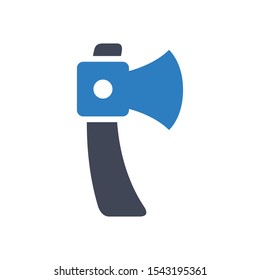 Axe Icon in Blue Gray Color