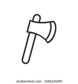 axe icon camping icon vector illustration logo template for many purpose. Isolated on white background.