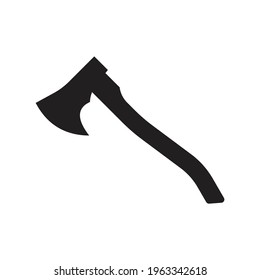 Axe icon design isolated on white background. 
