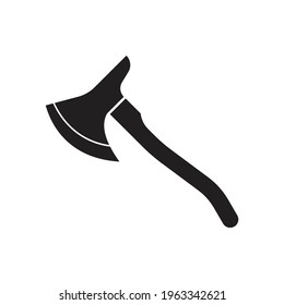 Axe icon design isolated on white background. 