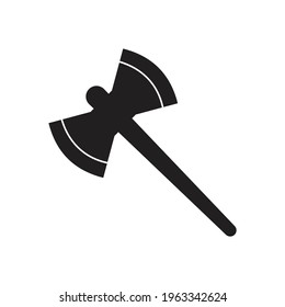 Axe icon design isolated on white background. 