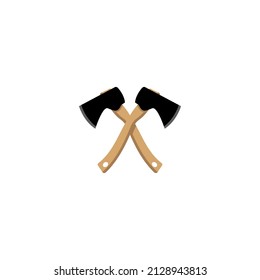 Axe icon design template vector isolated illustration