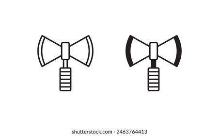 Axe-Icon-Design mit weißem Hintergrund Stock-Illustration