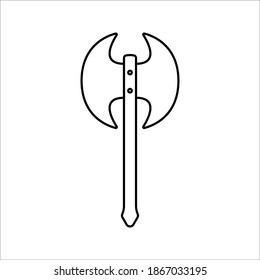 Axe icon. editable vector sign symbol. vector illustration