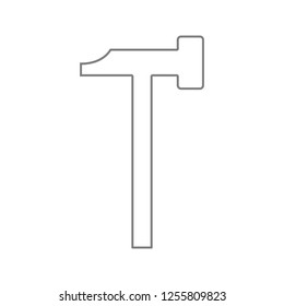 Axe icon. Element of cyber security for mobile concept and web apps icon. Thin line icon for website design and development, app development