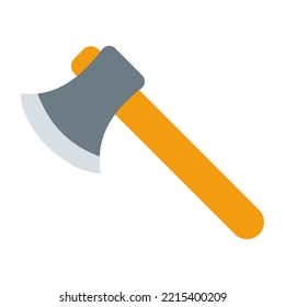 Axe icon emoji isolated vector flat design on white background