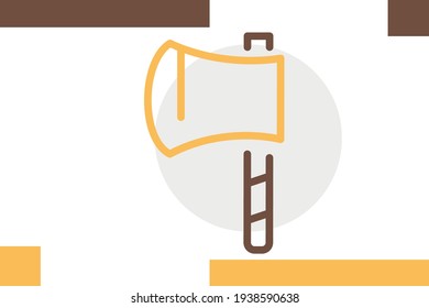 Axe Icon Equipment Relate Icon Camping Elements