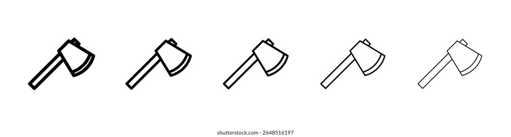 Axe icon filled flat sign concept for web design.