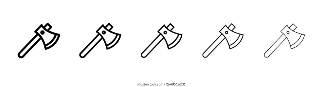 Axe icon filled flat sign concept for web design.