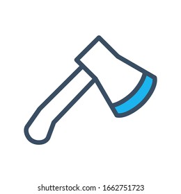 Axe icon filled outline style