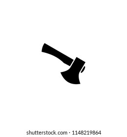 Axe icon flat. Illustration isolated vector