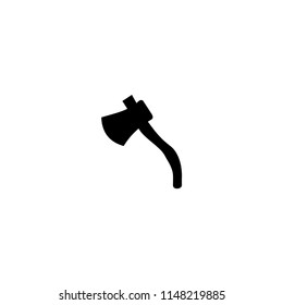 Axe icon flat. Illustration isolated vector