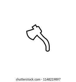 Axe icon flat. Illustration isolated vector
