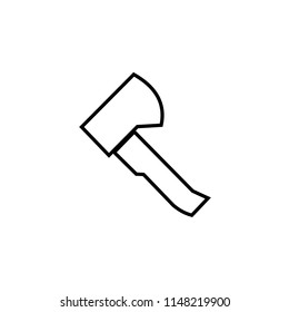 Axe icon flat. Illustration isolated vector