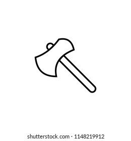 Axe icon flat. Illustration isolated vector