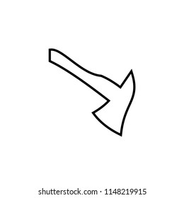 Axe icon flat. Illustration isolated vector