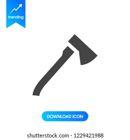 Axe icon flat. Illustration isolated vector sign symbol