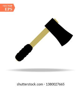 Axe icon flat. Illustration isolated vector sign symbol eps10