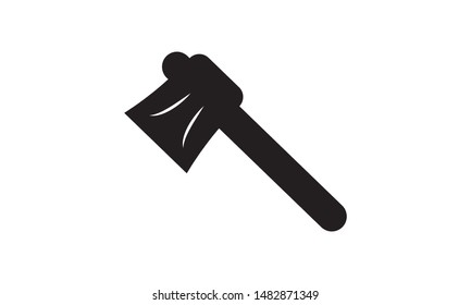 Axe icon flat. Illustration isolated vector sign symbol